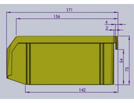 Дополнительная секция стеллажа разборного для ящиков V-4 (8 ячеек)