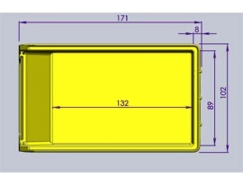 Дополнительная секция стеллажа разборного для ящиков V-4 (8 ячеек)